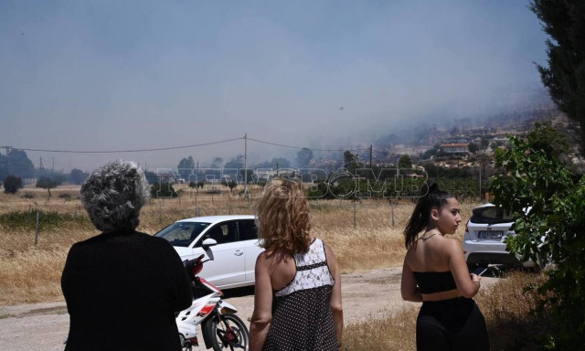 Φωτιά στη Λαυρεωτική: Διακοπές της κυκλοφορίας από την Τροχαία
