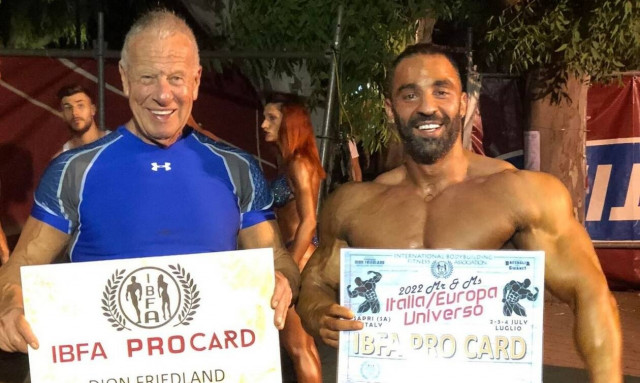 Δεύτερος Mister Universe o Σπύρος Τσουτσάνης στην Ιταλία