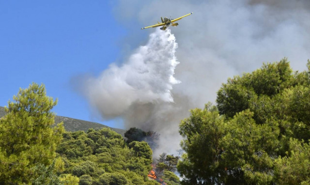 Σε κλοιό πυρκαγιών η χώρα - Επτά ενεργά πύρινα μέτωπα 