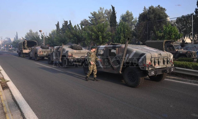 Φωτιά τώρα: Πολύτιμη βοήθεια των Ενόπλων Δυνάμεων – Προσωπικό και μέσα στη μάχη