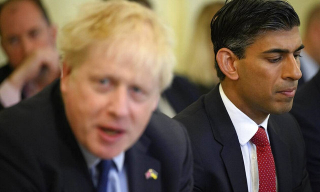 O Mπόρις Τζόνσον με τον Σούνακ