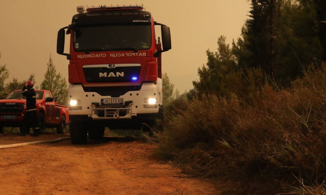 Φωτιά στη Ζωφριά: Καίγεται το Ποικίλο Όρος