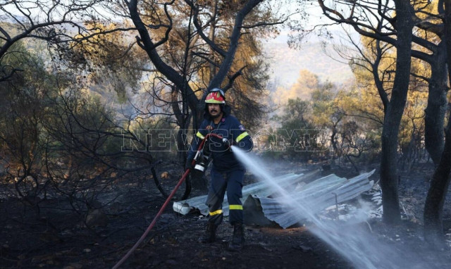 Φωτιά στη Μάνδρα - Συνελήφθη 55χρονη για εμπρησμό από αμέλεια