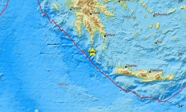 Σεισμός νότια της Λακωνίας (pics)