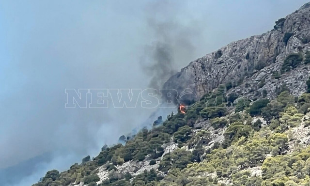 Φωτιά στη Νέα Πέραμο: Καλύτερη η εικόνα της πυρκαγιάς - Ενισχύθηκαν οι δυνάμεις της πυροσβεστικής
