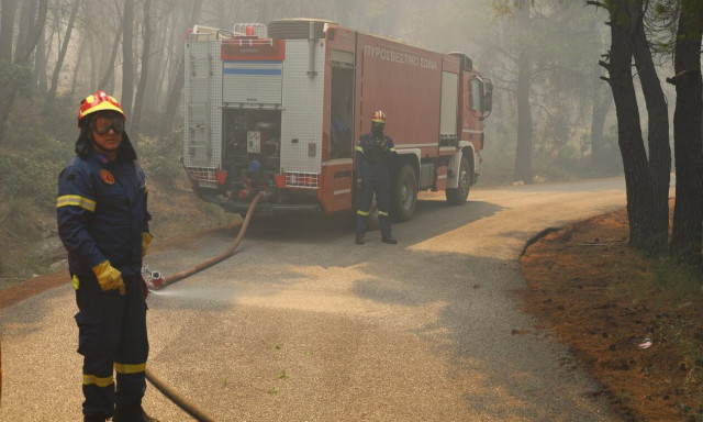 Φωτιά στο Άγιο Όρος: Υπό μερικό έλεγχο η πυρκαγιά που καίει από το Σάββατο