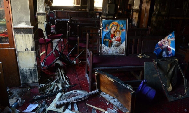 FM: Deeply saddened by the tragic loss of life in a fire at a church in Giza, Egypt
