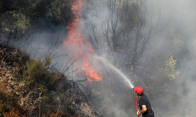Φωτιά στην περιοχή Τσελεπάκος του δήμου Τρίπολης