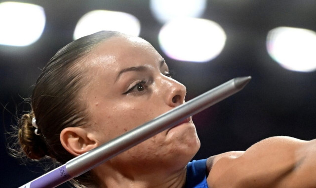 Elina Tzengko the new European champion in women's javelin throw