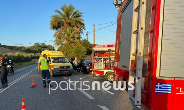 Σοβαρό τροχαίο στο Κατακολο με εγκλωβισμό γυναίκας - Προσέκρουσε σε φράχτη