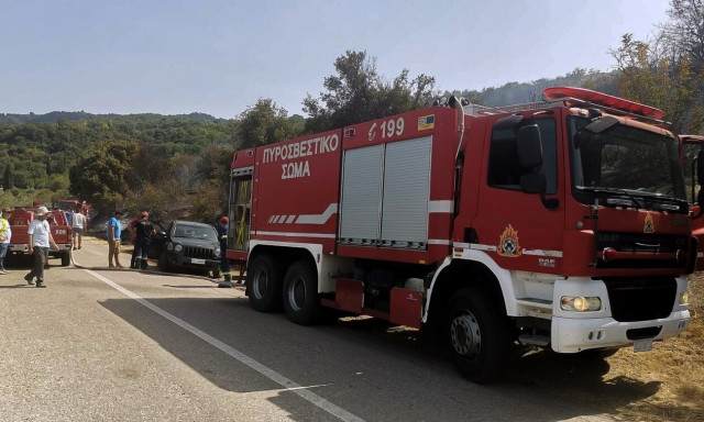 Φωτιά τώρα στη Λευκάδα