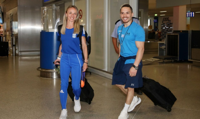 Στην Ελλάδα οι «χρυσοί» αθλητές: Συγκίνηση στην επιστροφή Ντρισμπιώτη και Πετρούνια