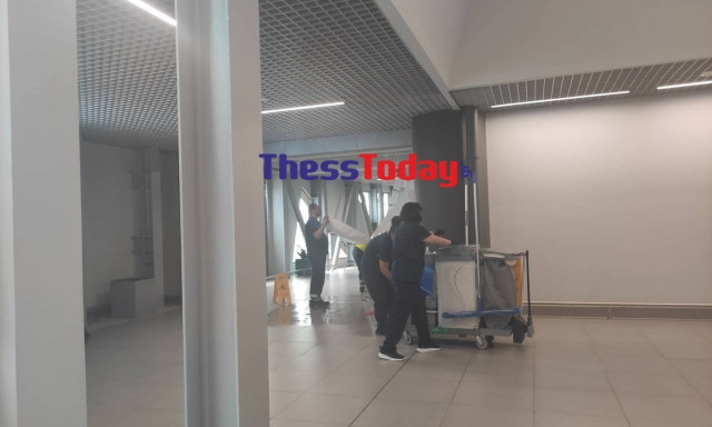 Θεσσαλονίκη: Απίστευτες εικόνες στο «Μακεδονία» - Πλημμύρισε το αεροδρόμιο (pics)