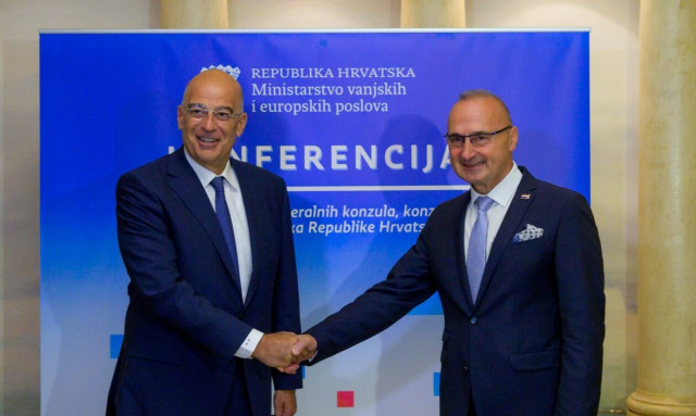 Νίκος Δένδιας: Θερμή υποδοχή στην Κροατία για τον υπουργό Εξωτερικών