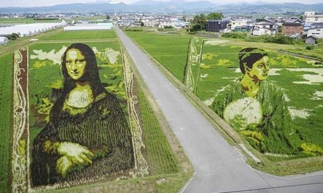 Η «Mona Lisa» σε ρυζοχώραφο στην Ιαπωνία