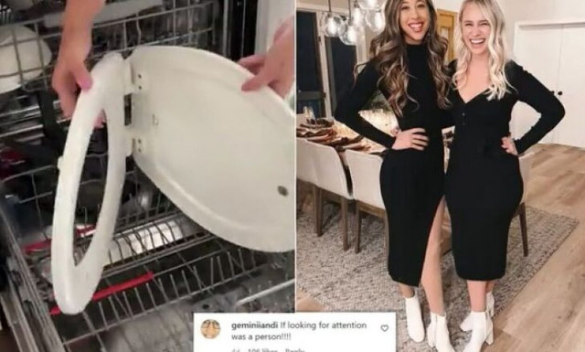 Το «τερμάτισαν» influencers: Έβαλαν στο πλυντήριο πιάτων το καπάκι της λεκάνης τουαλέτας