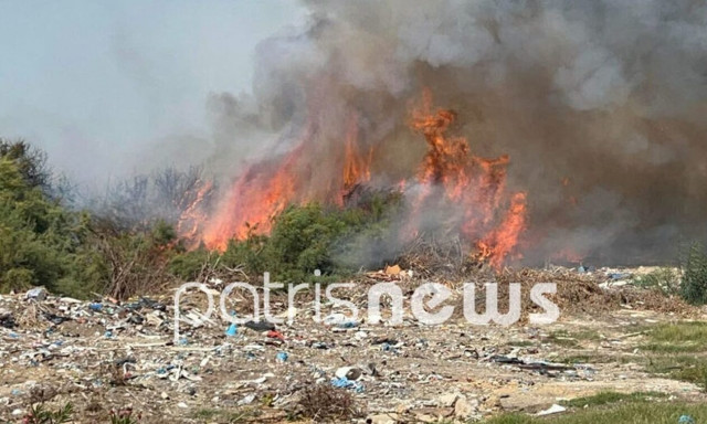 Φωτιά στην Ηλεία: Συναγερμός στη Σπιάντζα Πύργου - Λιποθύμησε πυροσβέστης