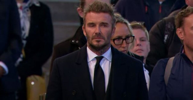 Ο Ντέιβιντ Μπέκαμ δάκρυσε μπροστά στο φέρετρο της βασίλισσας Ελισάβετ