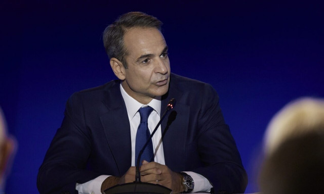 Συνάντηση του πρωθυπουργού Κυριάκου Μητσοτάκη με τον Κλάους Ρέντλιγκ