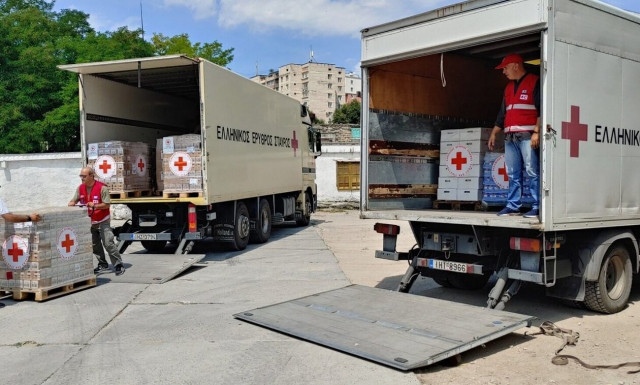 O Ελληνικός Ερυθρός Σταυρός ενισχύει εκ νέου τους αμάχους της Ουκρανίας