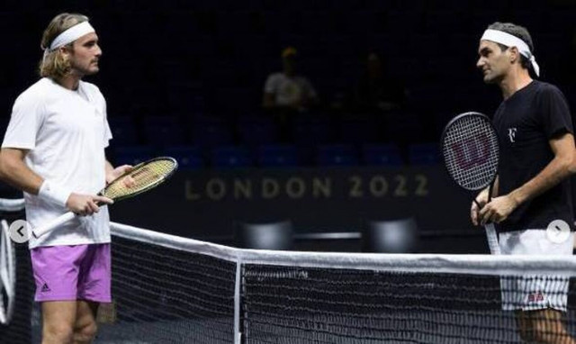 Στέφανος Τσιτσιπάς: Προπόνηση με τον θρυλικό, Ρότζερ Φέντερερ