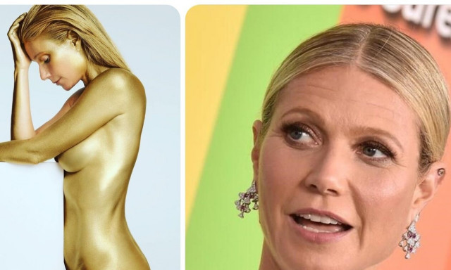 Γκουίνεθ Πάλτροου: Γυμνή και χρυσή γιορτάζει τα 50α γενέθλια της