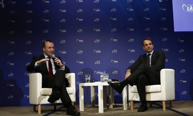 Live οι κοινές δηλώσεις του Κυριάκου Μητσοτάκη με τον Μάνφρεντ Βέμπερ