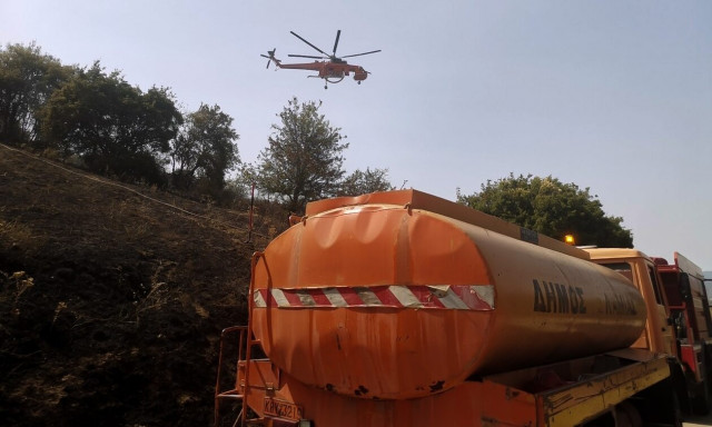 Φωτιά στον Εβρίνο Ροδόπης - Επιχειρούν επίγειες και εναέριες δυνάμεις