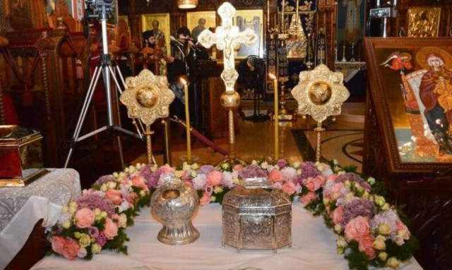 Η Μητρόπολη Λεμεσού υποδέχθηκε τις Τίμιες Κάρες των Αγίων Παντελεήμονα και Ιουστίνης