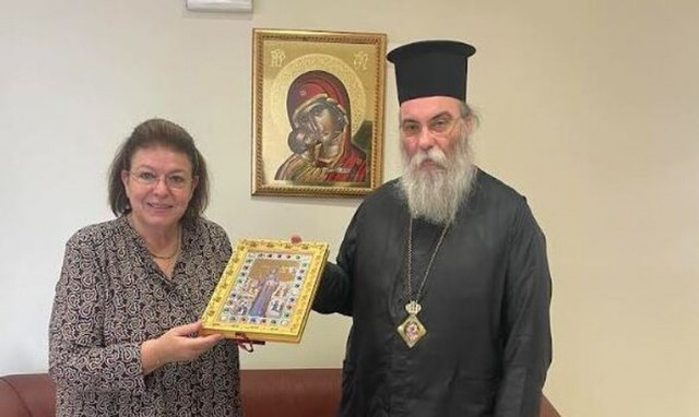 Χανιά: Η Υπουργός Πολιτισμού στον Μητροπολίτη Κισάμου Αμφιλόχιο