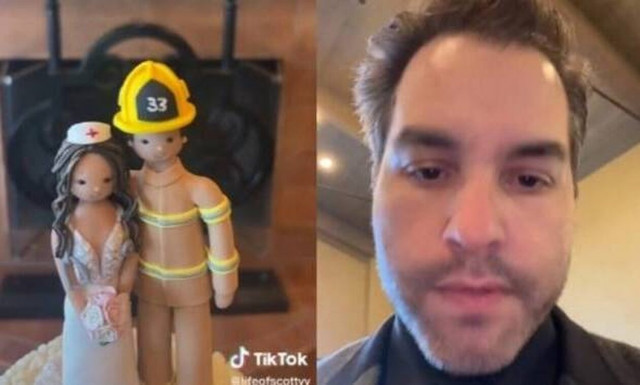 Οι καλεσμένοι έπαθαν σοκ όταν είδαν την πίσω όψη της γαμήλιας τούρτας