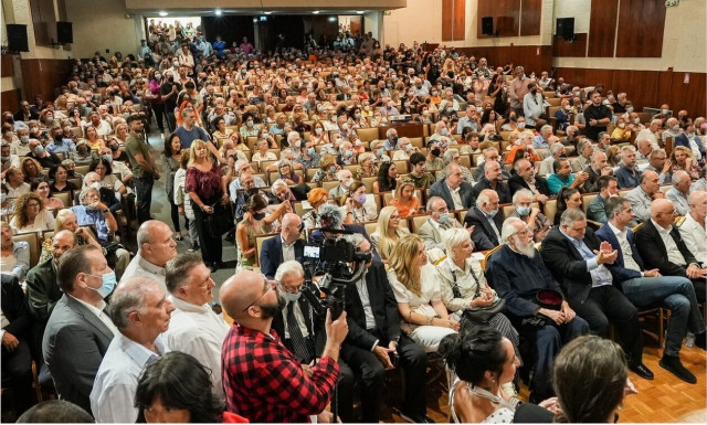 Πλήθος κόσμου στην ομιλία του Χρήστου Τεντόμα στο πολεμικό Μουσείο