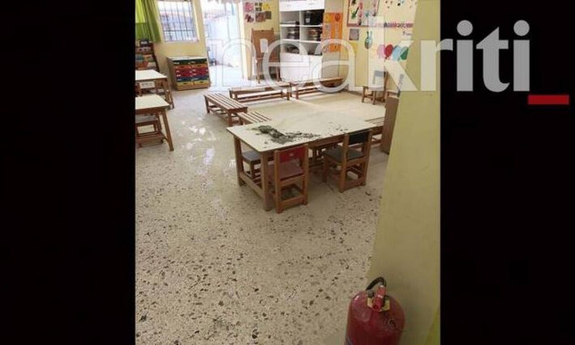 Κρήτη: Πανικός σε νηπιαγωγείο από φωτιά που ξέσπασε από λάμπα φθορίου