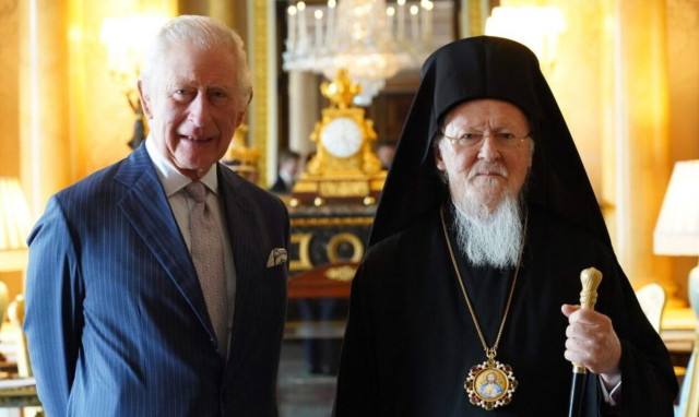 Συνάντηση του Οικουμενικού Πατριάρχη με το Βασιλιά Κάρολο