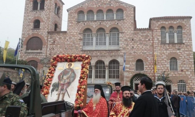 Λιτάνευση της Εικόνας του Αγίου Δημητρίου στη Θεσσαλονίκη