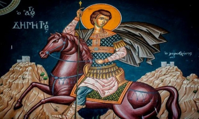 Άγιος Δημήτριος: Γιατί απεικονίζεται καβαλάρης σε κόκκινο άλογο