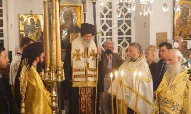 Αρχιερατικός Εσπερινός του Αγίου Δημητρίου στην Ύδρα