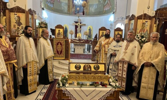 Το λείψανο του Οσίου Νικηφόρου του Λεπρού στο Ακρωτήρι Χανίων