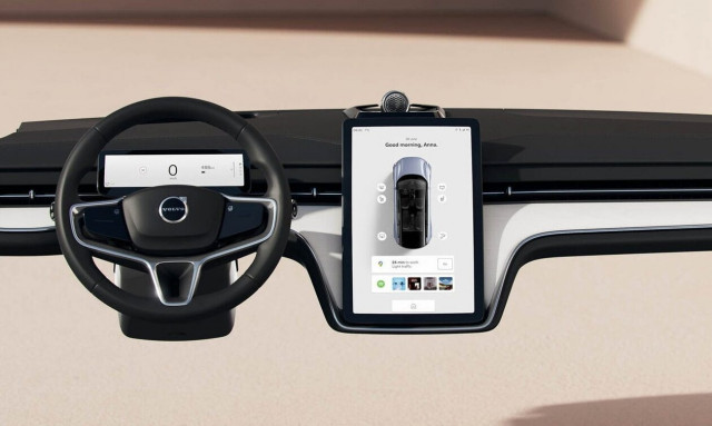 Volvo: Αποκάλυψη για το ταμπλό του νέου EX90