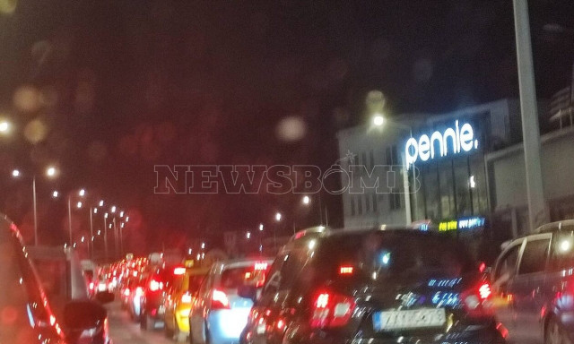Κίνηση στον Κηφισό: «Ουρές» χιλιομέτρων μέχρι και το βράδυ