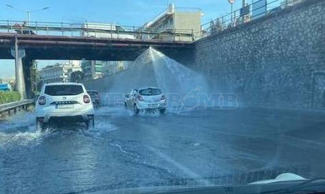 Χάος στον Κηφισό: Έσπασε αγωγός νερού στο ύψος της Νέας Φιλαδέλφειας