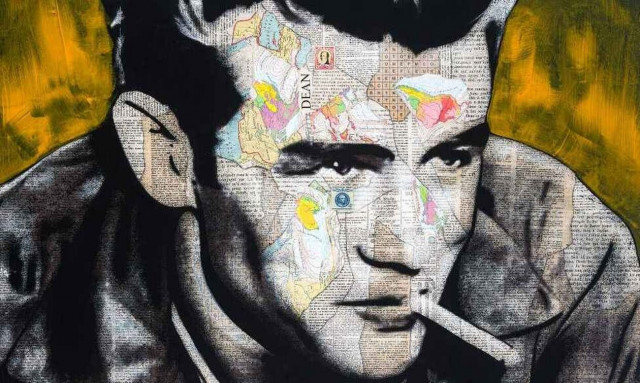 «Θρύλοι» του Andre Monet: Ξεχωριστά πορτρέτα από κολάζ και εφημερίδες