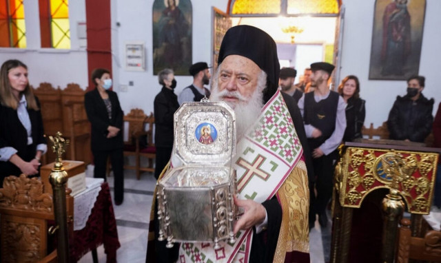 Βέροια: Υποδοχή της Τιμίας Κάρας της Αγίας Βαρβάρας