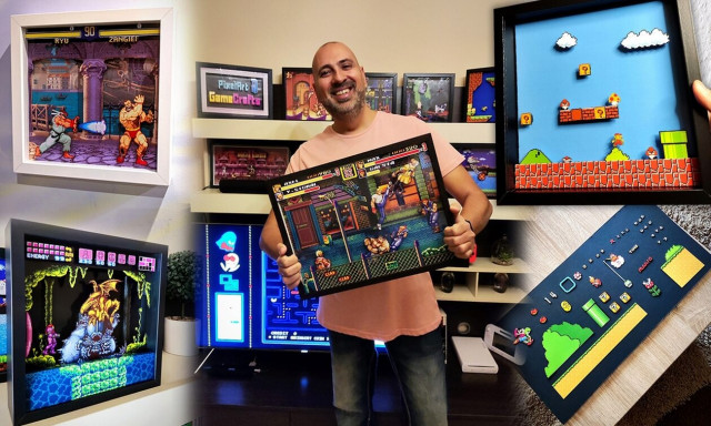 Ο Ροδίτης που μετατρέπει τα ρετρό videogames σε τρισδιάστατους πίνακες