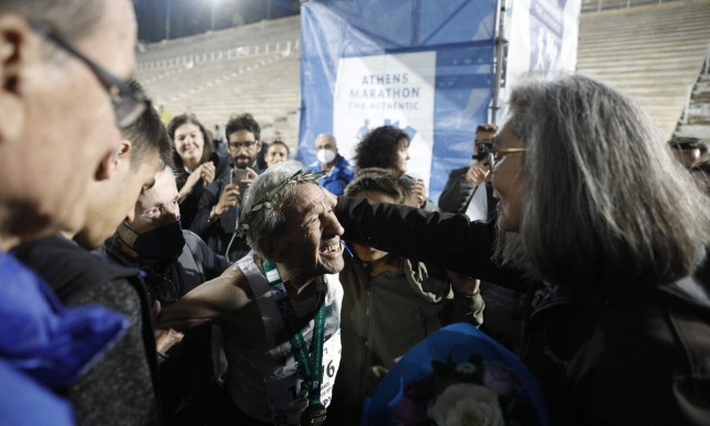 Ο Στέλιος Πρασσάς τερμάτισε στα 91 τον Αυθεντικό Μαραθώνιο της Αθήνας