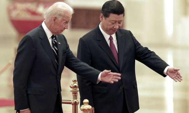 Mπάιντεν και Τζινπίνγκ σε προηγούμενη συνάντηση