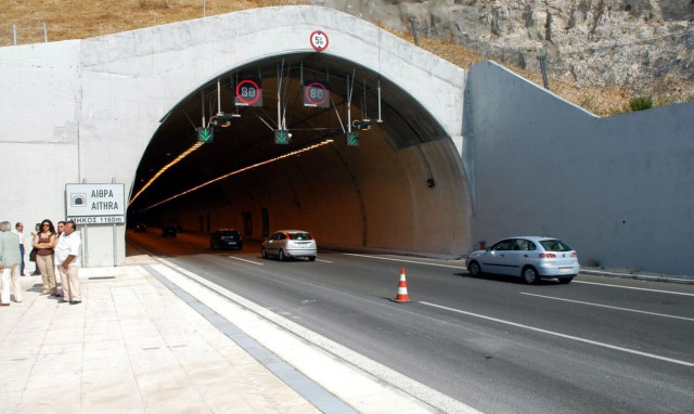 Κυκλοφοριακές ρυθμίσεις στις σήραγγες της Κακιάς Σκάλας