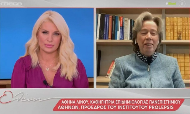 Ελένη Μενεγάκη: Η αντίδραση όταν έφυγε από το παράθυρο η Αθηνά Λινού