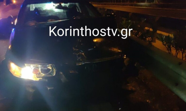 Διπλό τροχαίο στην Εθνική Κορίνθου: Έπεσε σε τρακαρισμένο αυτοκίνητο 