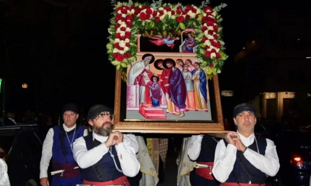 Λιτάνευση Εικόνας της Παναγίας Ελεούσης στο Ηράκλειο Αττικής